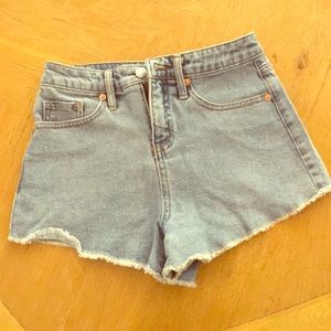 LN high rise denim shorts